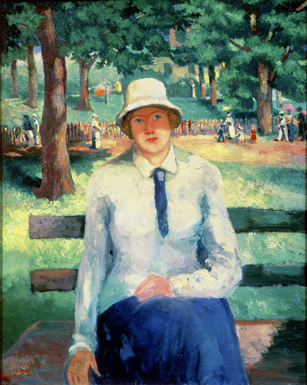 Tyttö ilman työtä, 1918-19 tekijältä Kazimir Severinovich Malevich
