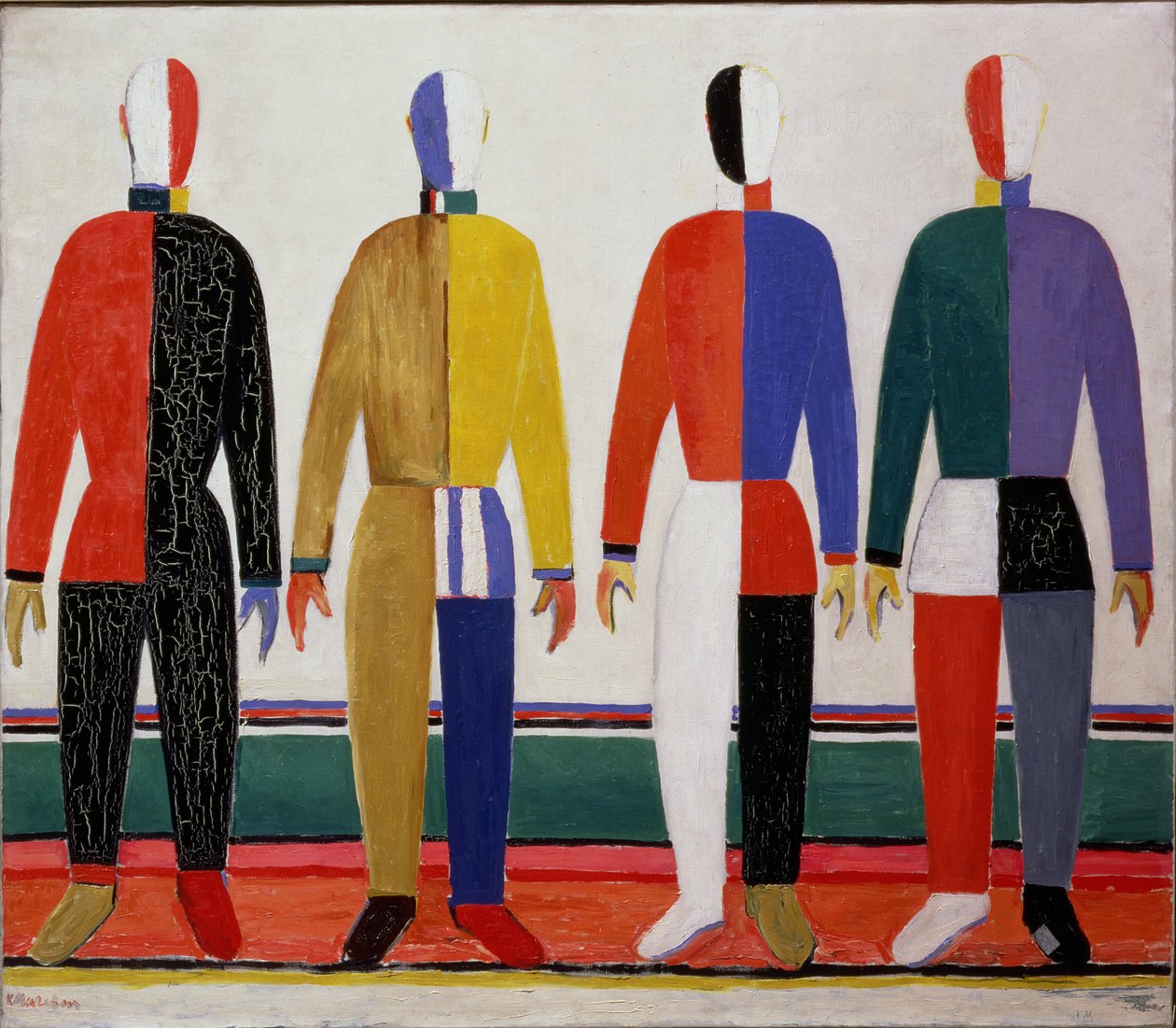 Urheilijat tai ylivalta urheilijoiden muodoissa, 1928-32 tekijältä Kazimir Severinovich Malevich