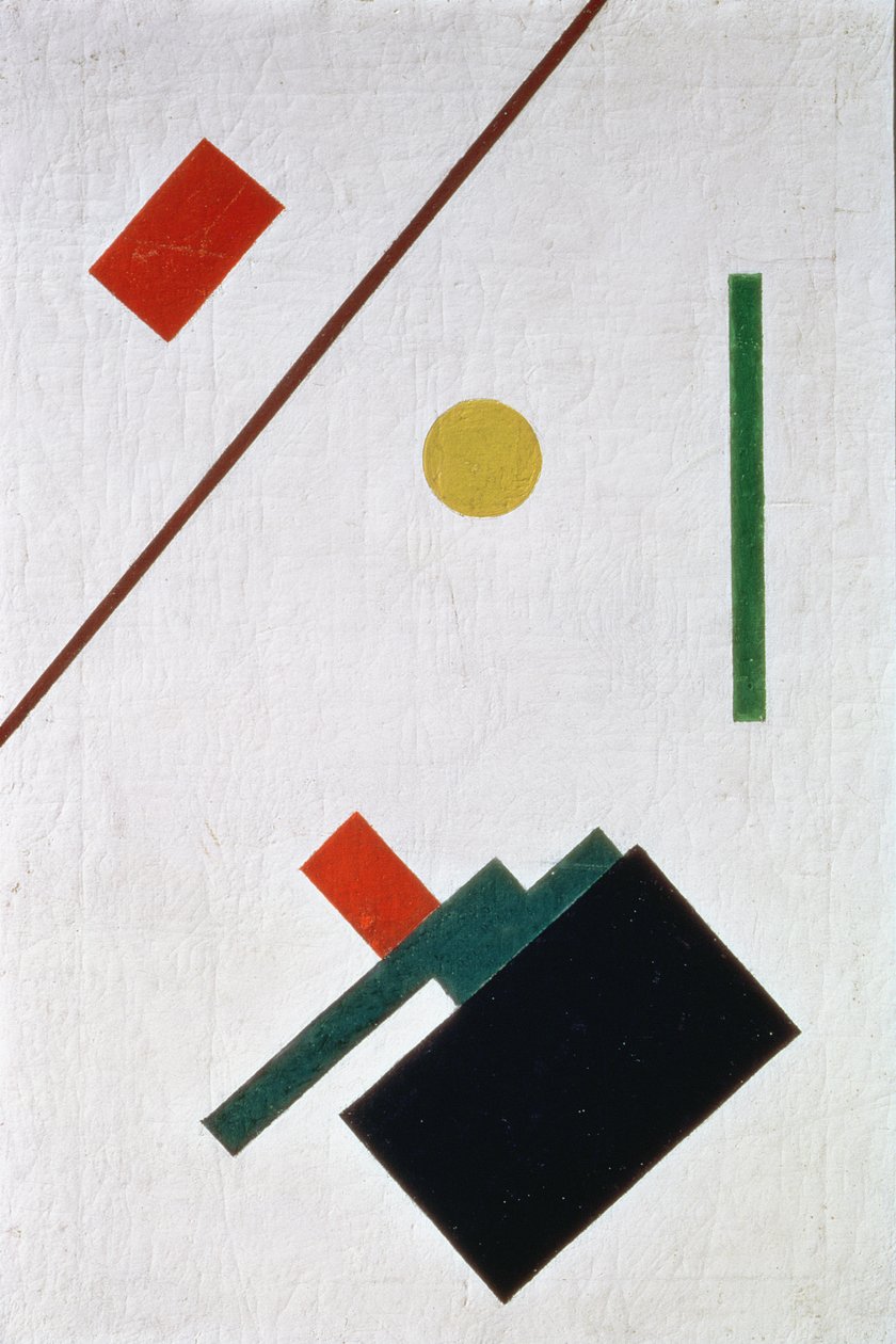 Suprematistinen kokoonpano, 1915 tekijältä Kazimir Severinovich Malevich
