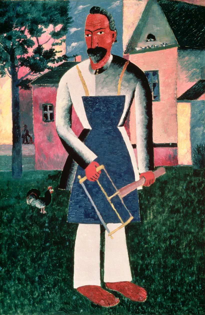 Puuseppä III, 1910 tekijältä Kazimir Severinovich Malevich