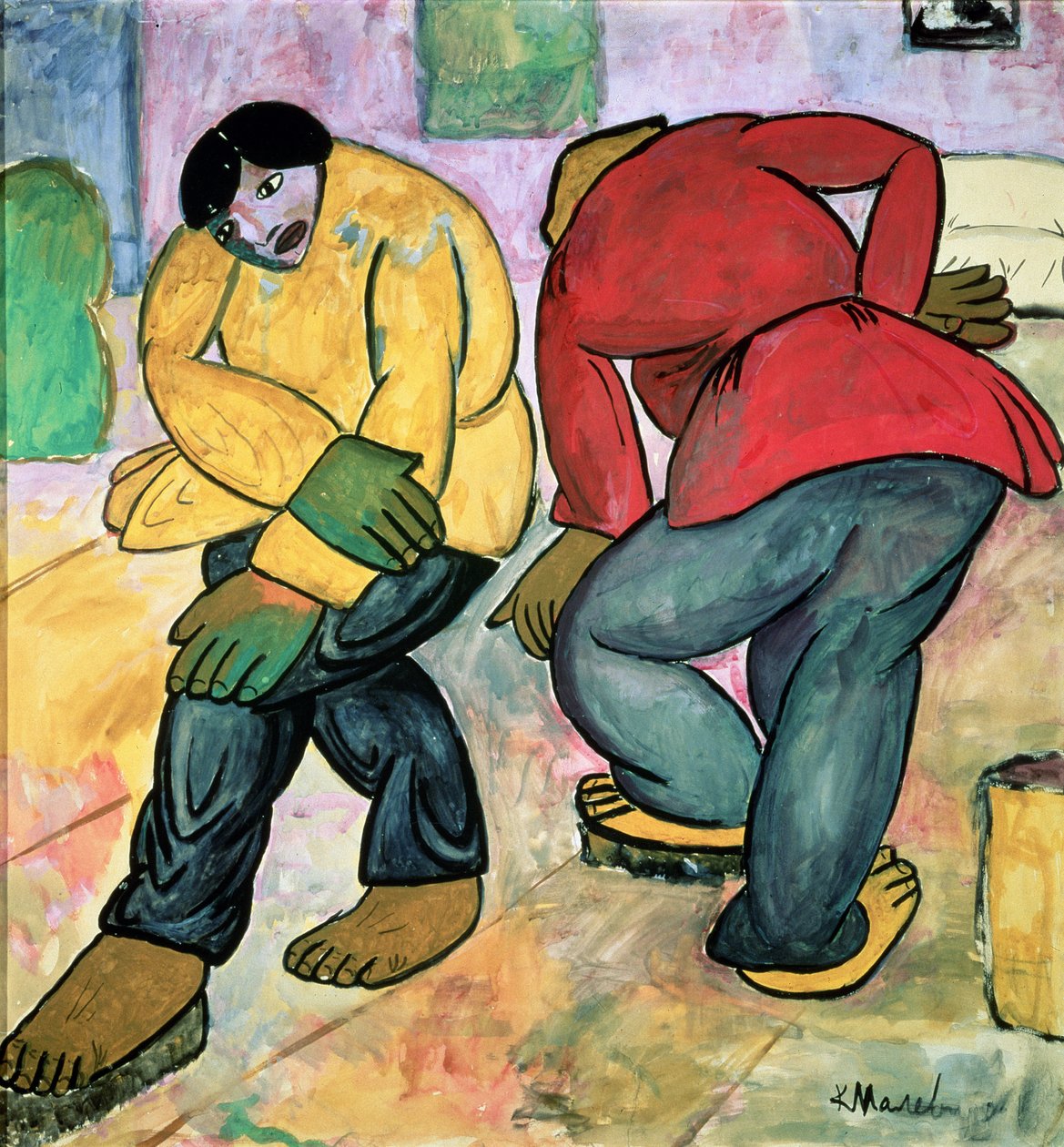 Lattiankiillotuskoneet, 1911 tekijältä Kazimir Severinovich Malevich