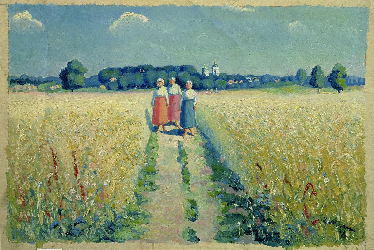 Kolme naista tiellä, 1900 tekijältä Kazimir Severinovich Malevich