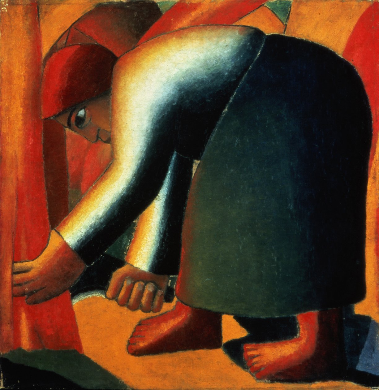 Woman Cutting, n. 1900 tekijältä Kazimir Severinovich Malevich