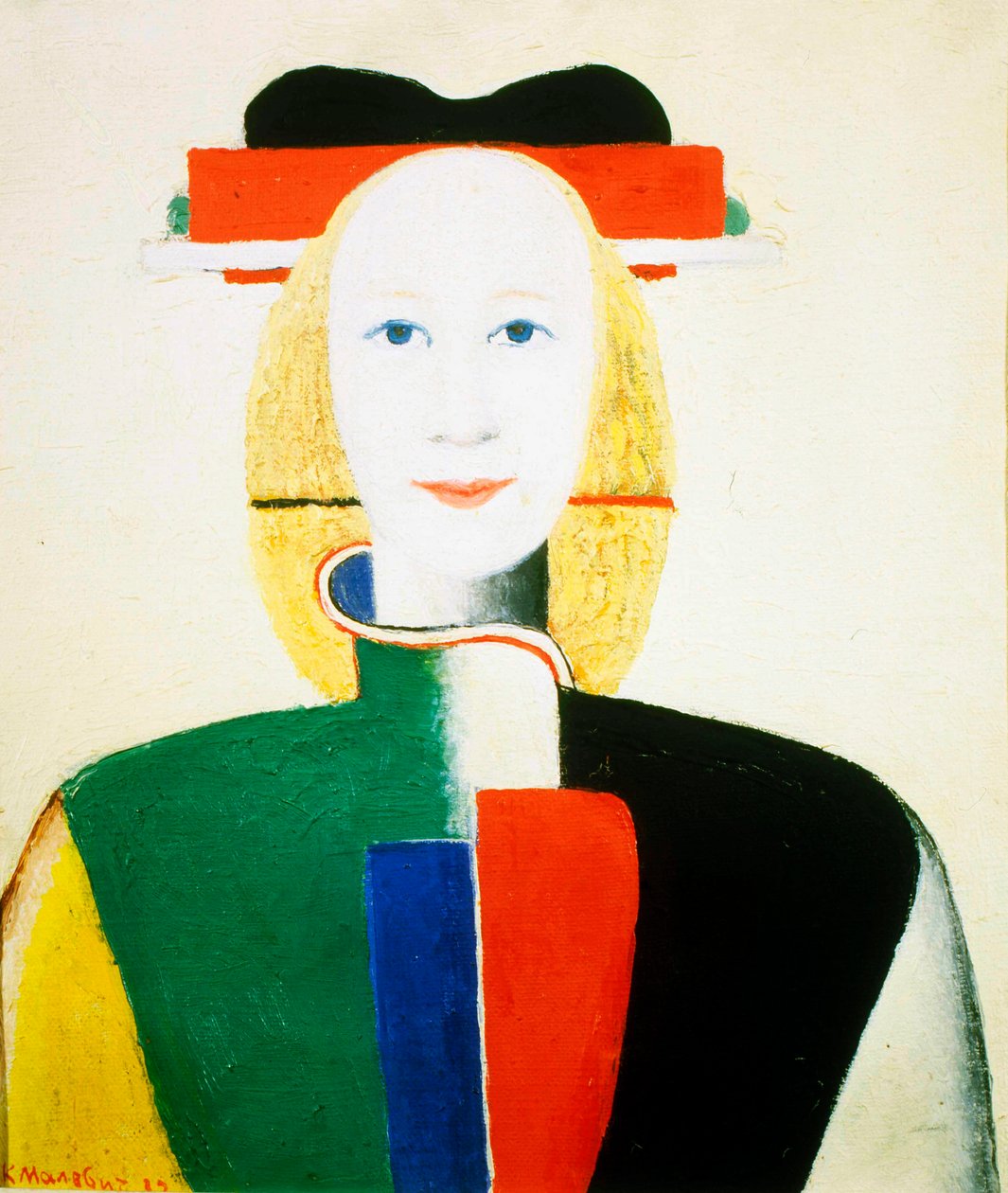 Tyttö kampalla, 1932-1933 tekijältä Kazimir Severinovich Malevich