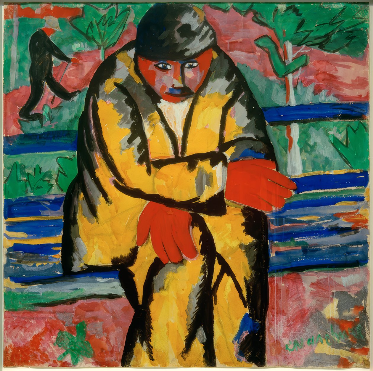 Auf dem Boulevard, 1910 tekijältä Kazimir Severinovich Malevich