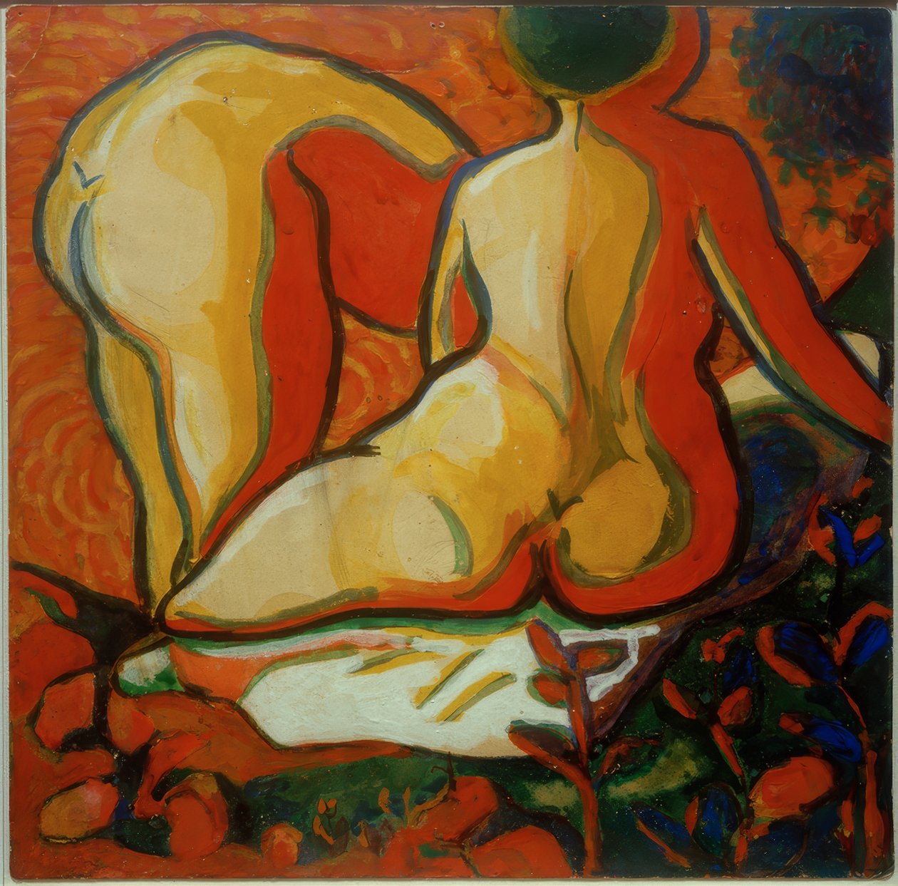 Badende Rückenansichtissa tekijältä Kazimir Severinovich Malevich