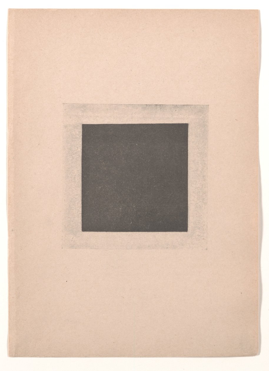 Musta neliö teokselle "Kubismista ja futurismista suprematismiin: uusi realismi maalauksessa" tekijältä Kazimir Severinovich Malevich
