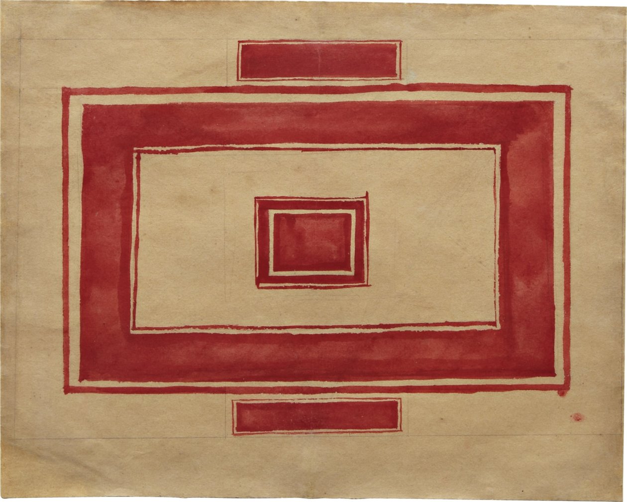 Kattosuunnitelma punaiselle teatterille, Leningrad tekijältä Kazimir Severinovich Malevich