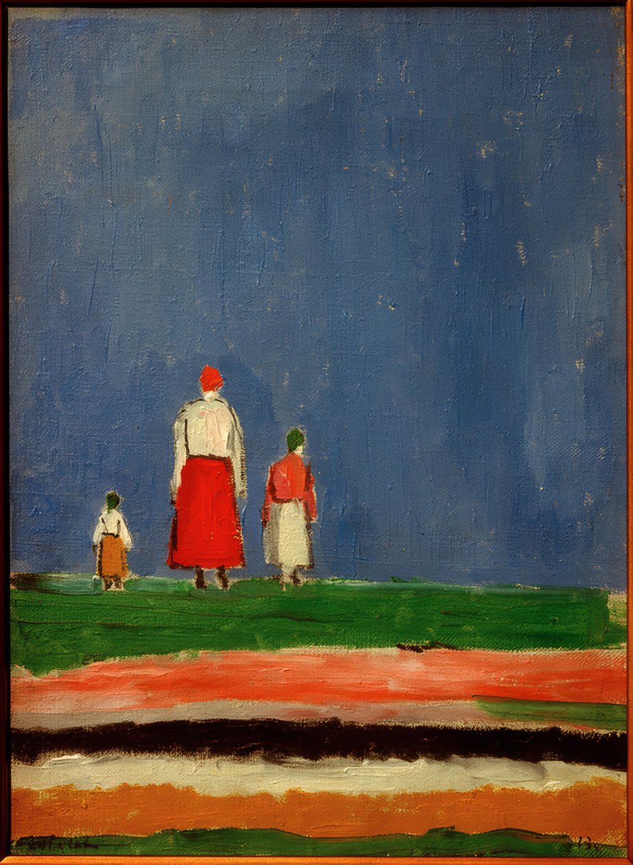 Drei Figuren, 1928 tekijältä Kazimir Severinovich Malevich
