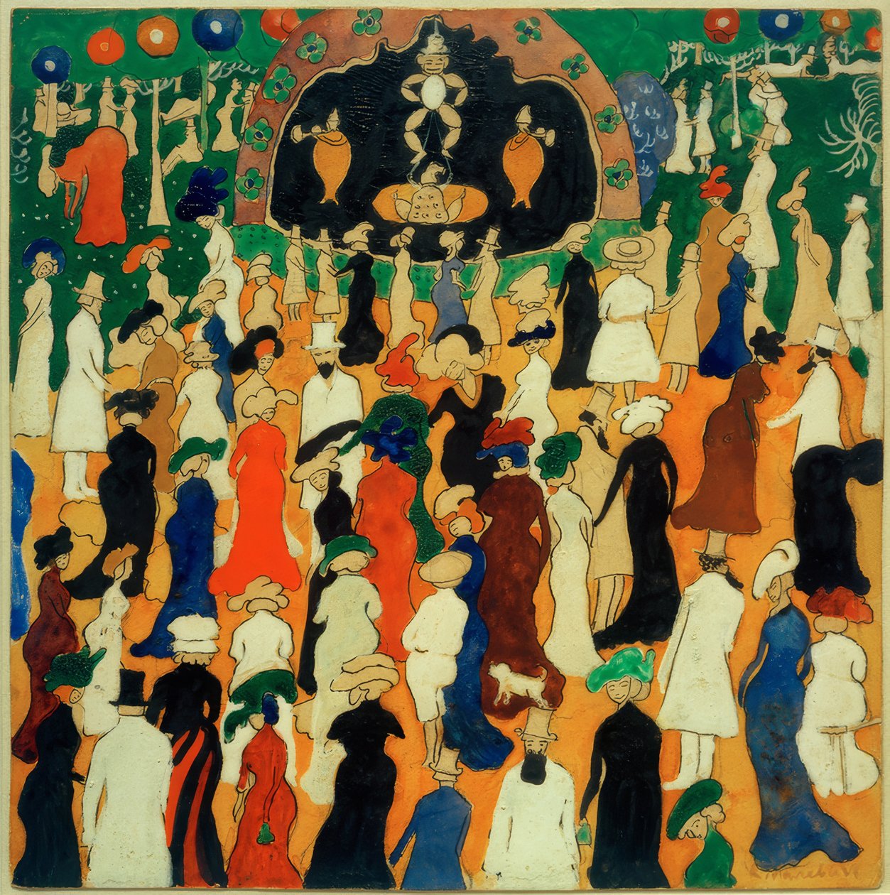 Elegantti Gesellschaft tekijältä Kazimir Severinovich Malevich