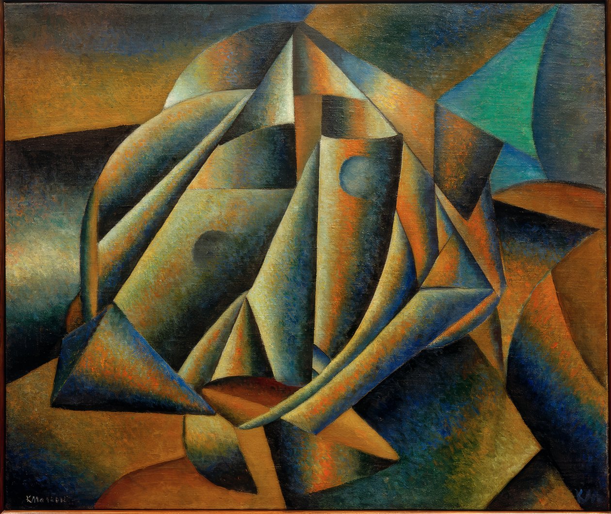 Kopf eines Bauernmädchens tekijältä Kazimir Severinovich Malevich