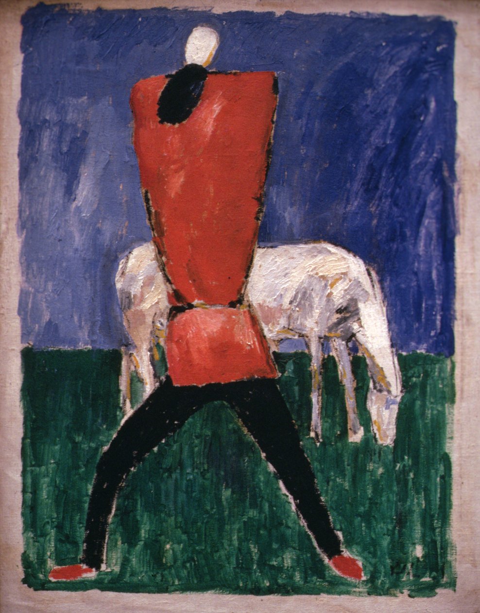 Mies ja hevonen tekijältä Kazimir Severinovich Malevich