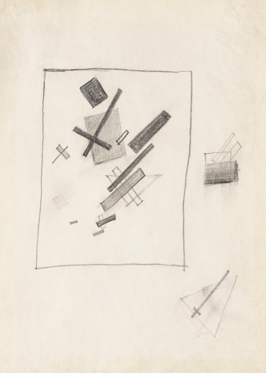 Sekalaiset tunteet, c. 1916. tekijältä Kazimir Severinovich Malevich