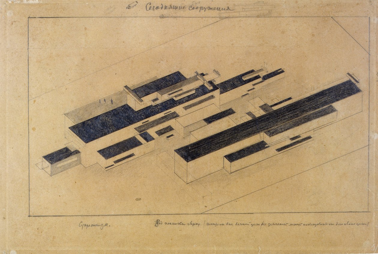 Moderneja rakennuksia tekijältä Kazimir Severinovich Malevich