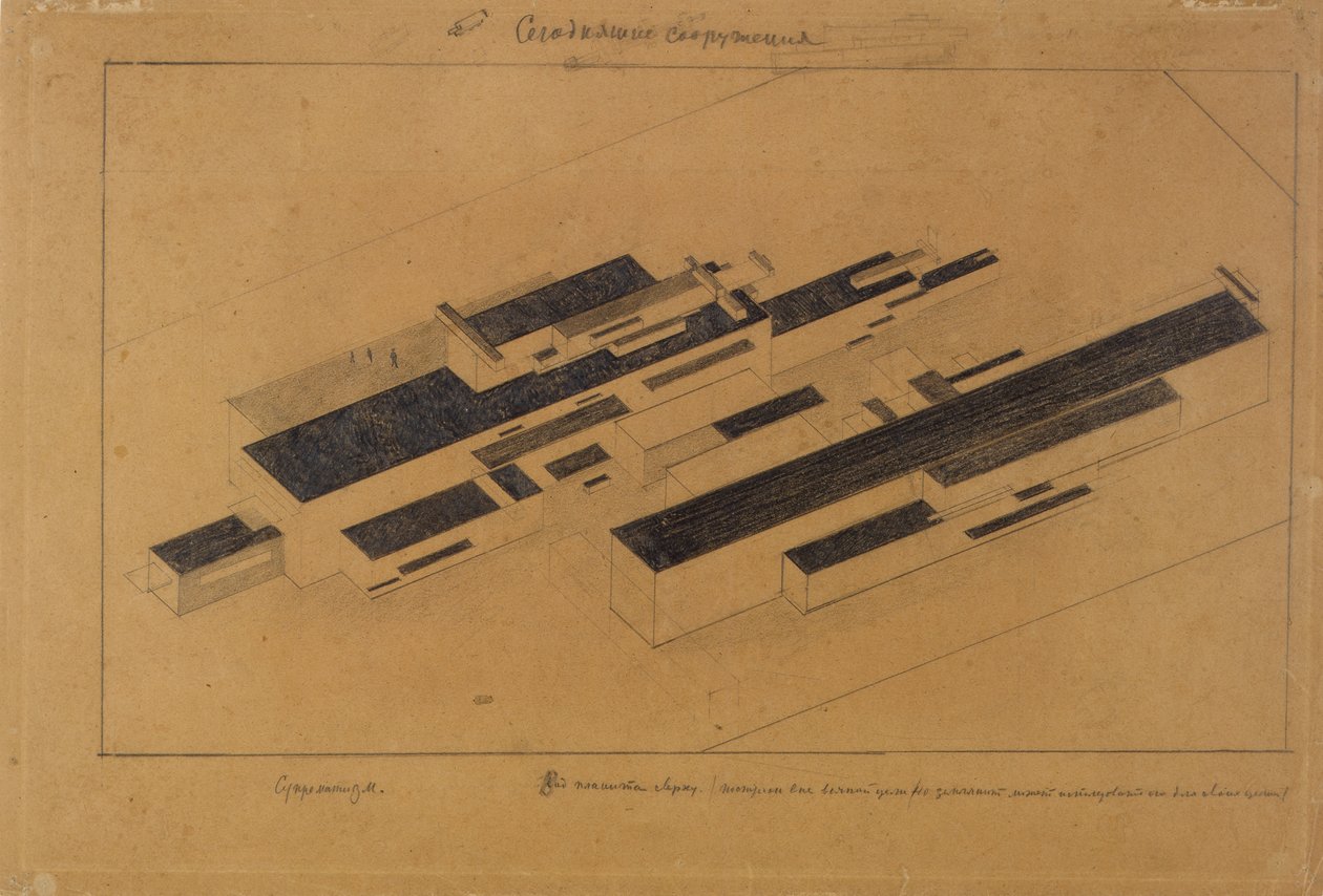 Nykyaikaiset rakennukset, 1923-1924 tekijältä Kazimir Severinovich Malevich
