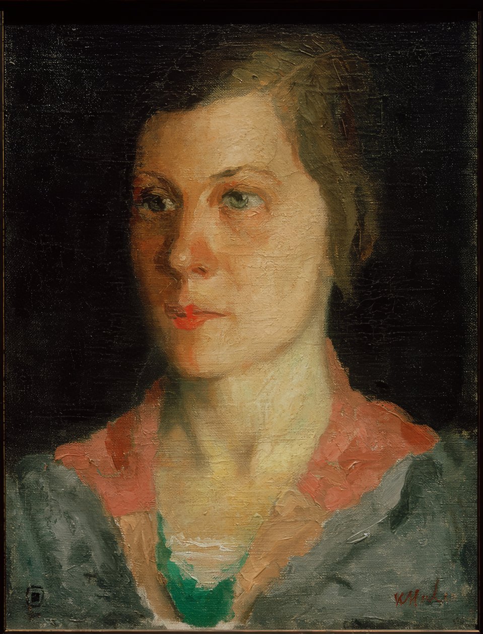 Porträt der Frau des Künstlers, 1933 tekijältä Kazimir Severinovich Malevich