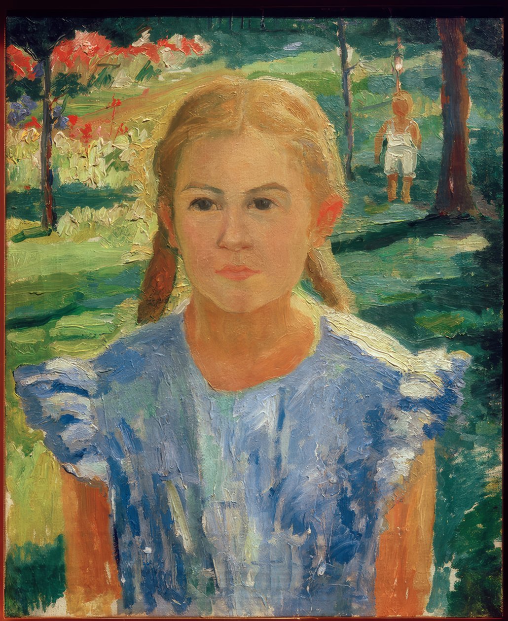 Porträt von Una tekijältä Kazimir Severinovich Malevich