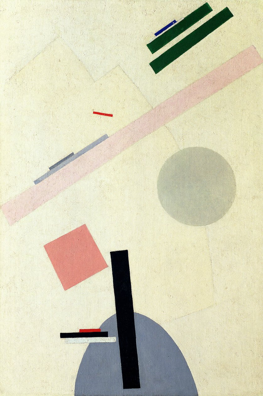 Suprematistinen kokoonpano tekijältä Kazimir Severinovich Malevich