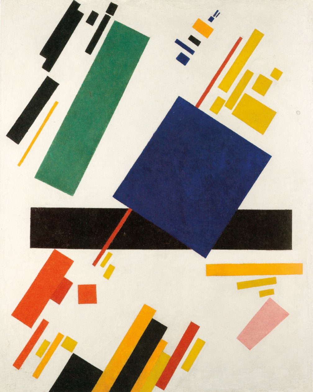 Suprematistinen kokoonpano, 1916 tekijältä Kazimir Severinovich Malevich