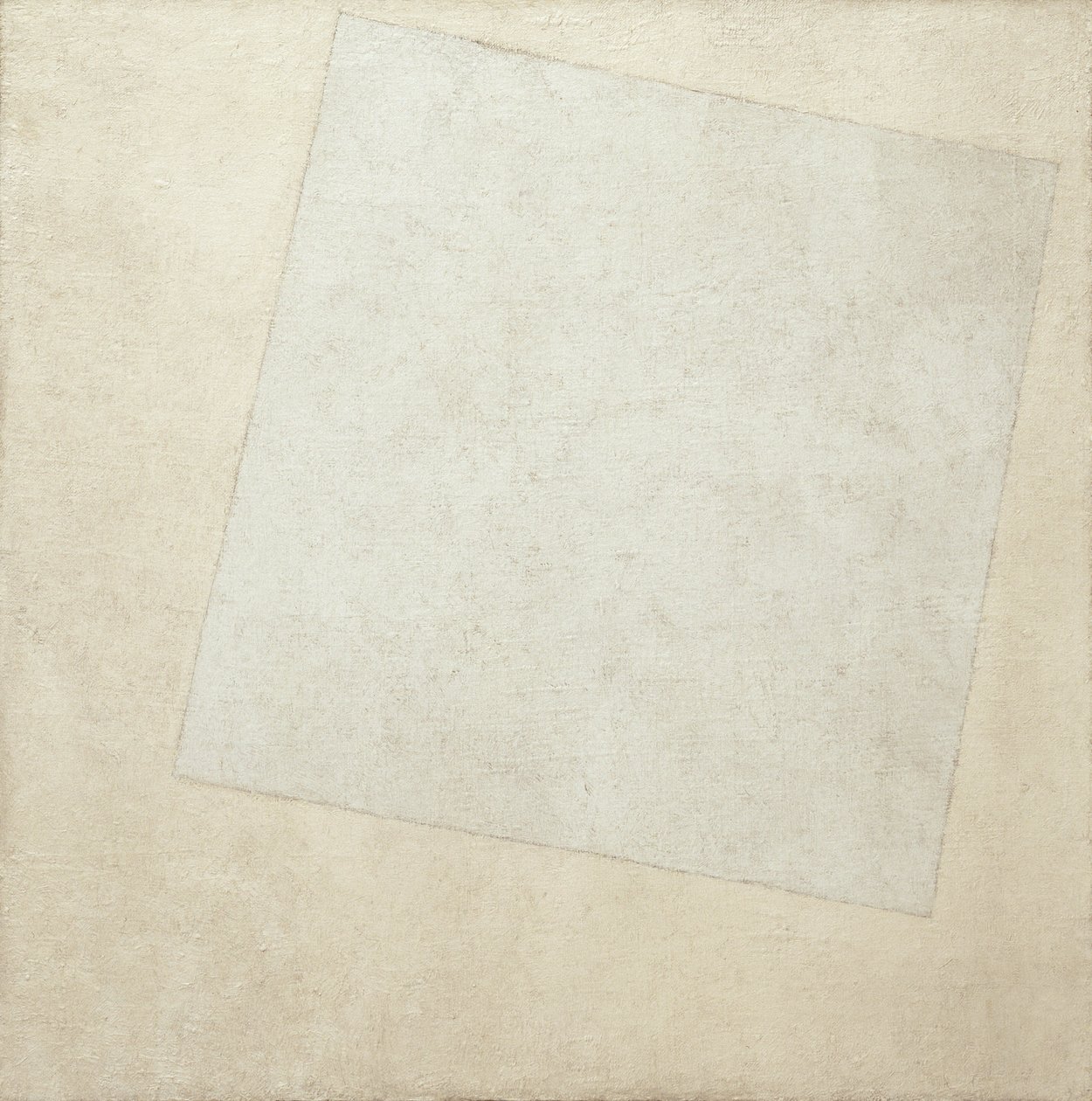 Suprematistinen sävellys: Valkoinen valkoisella, 1918 tekijältä Kazimir Severinovich Malevich