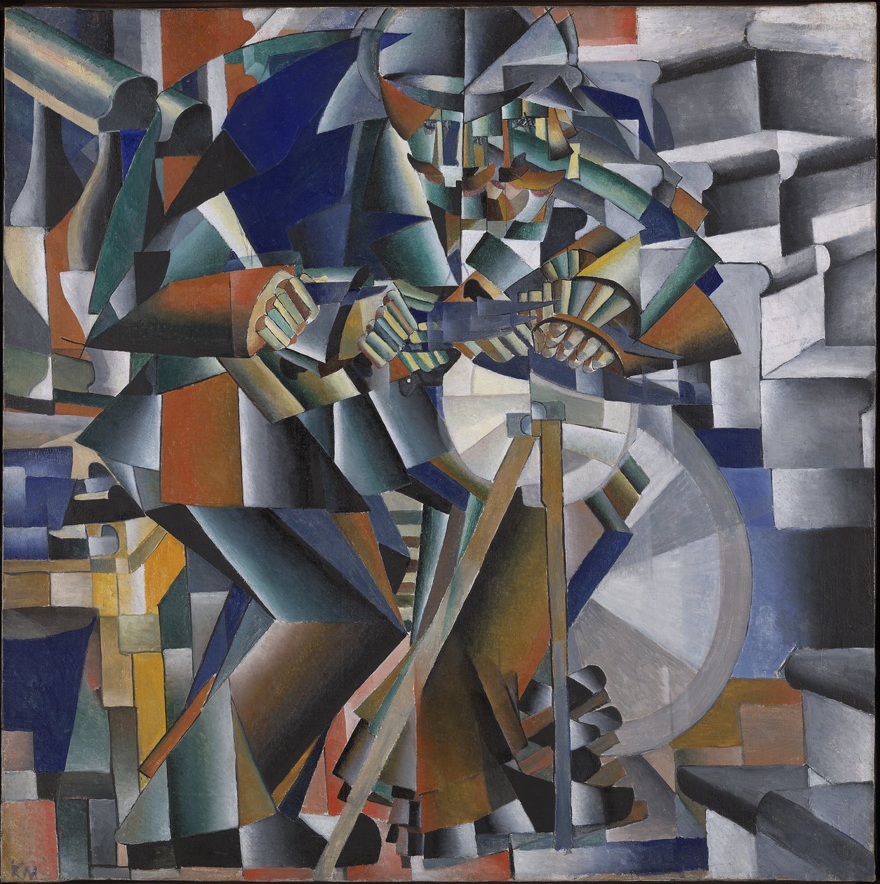 Veitsimylly tai kimaltamisen periaate, 1912-3 tekijältä Kazimir Severinovich Malevich