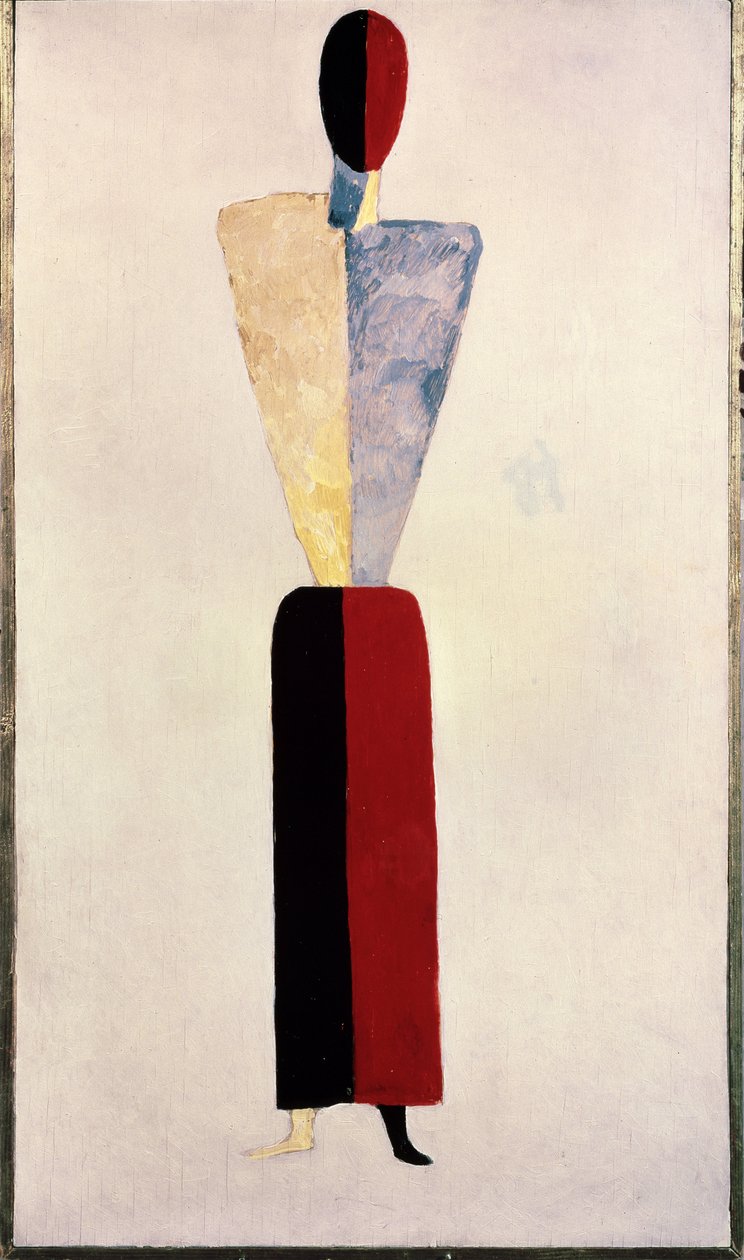 tyttö (muoto valkoisella pohjalla) tekijältä Kazimir Severinovich Malevich