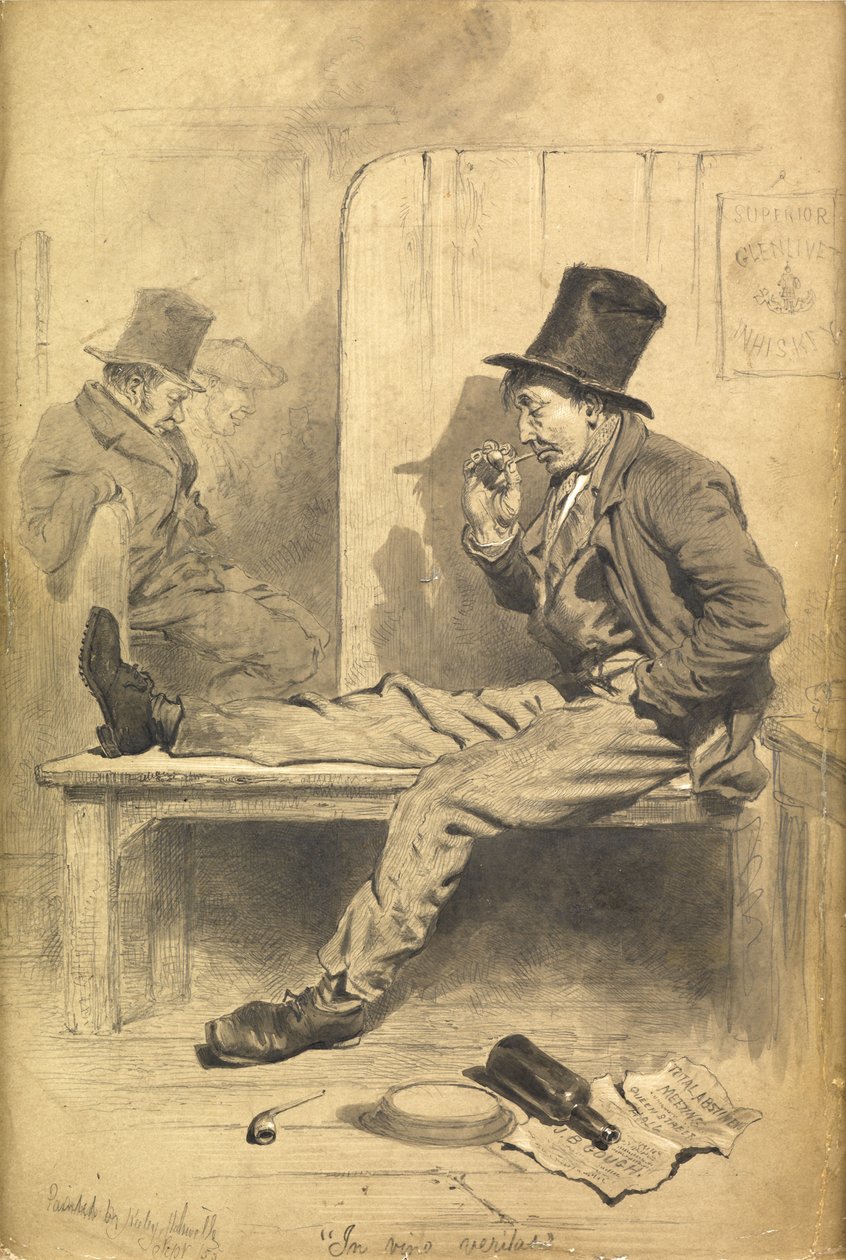 Teoksessa Wine Veritas, 1855 tekijältä Keeley Halswelle