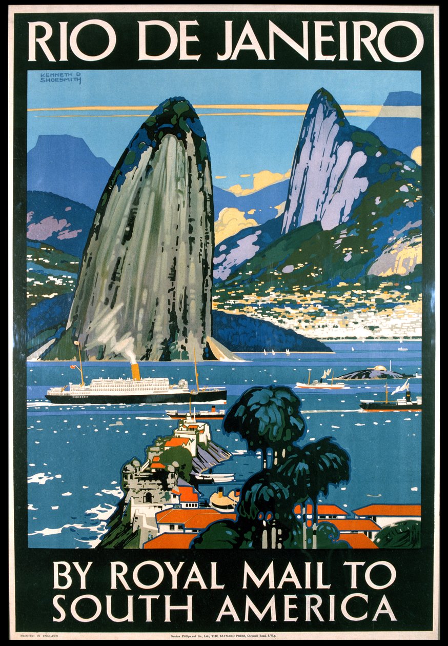Mainosjuliste Rio de Janeiro tekijältä Kenneth Shoesmith