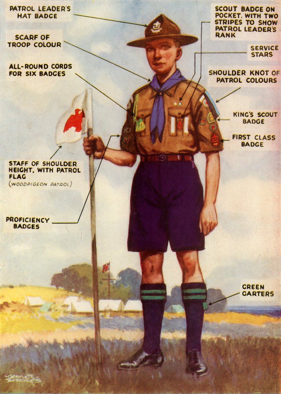 Partiounivormu ja merkit, 1944. tekijältä Kenneth Brookes