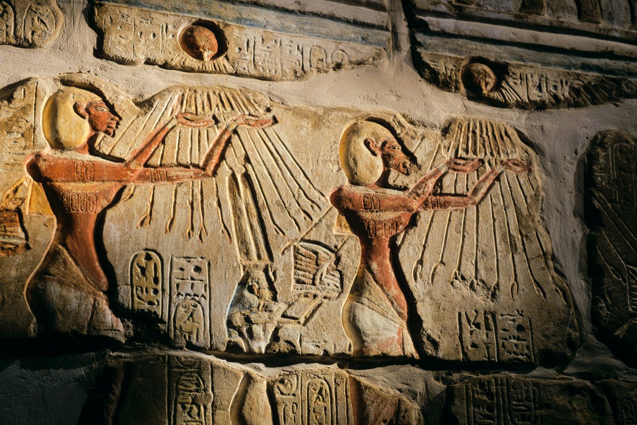 Egypti; Amarna; mm6741; arkeologia; artefakti; 18. dynastia; Akenaten; Amenhotep IV,..., 2001 (kuva) tekijältä Kenneth Garrett