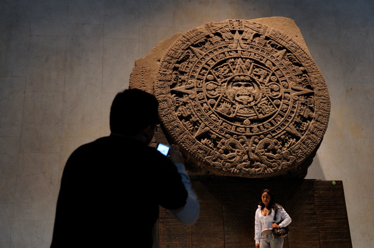Greatest Aztecs, MM7677, NMAH, Mexico City, Meksiko, Kalenterikivi, Aztec, National M..., 2008 (kuva) tekijältä Kenneth Garrett