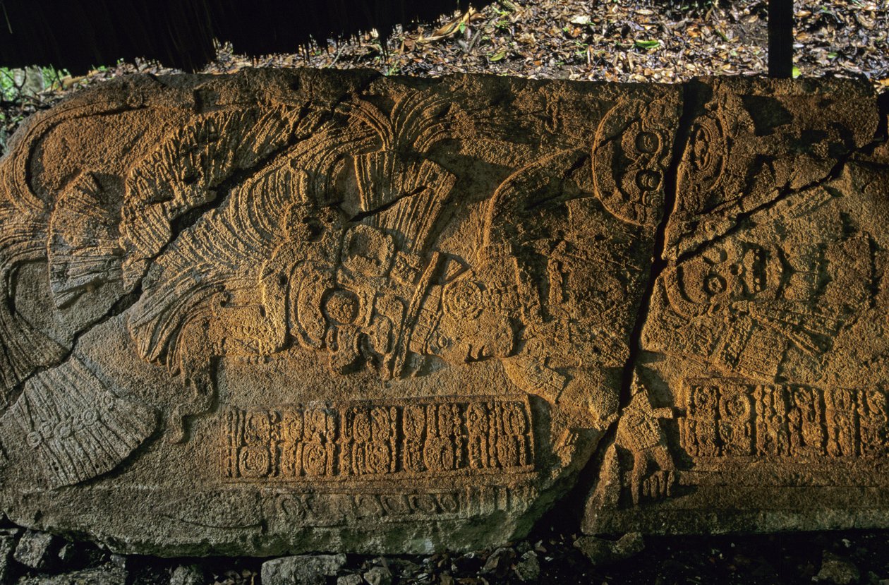 Guatemala; Maya; Aguateca, kivimuistomerkki Tan Te