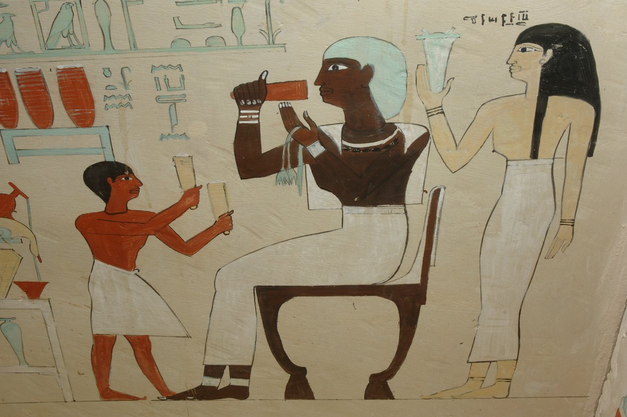 Ashaytin sarkofagi, yksityiskohta, Mustat faaraot, nubialaiset, Egypti, Egyptin museo, C..., 2007 (kuva) (kuva) tekijältä Kenneth Garrett