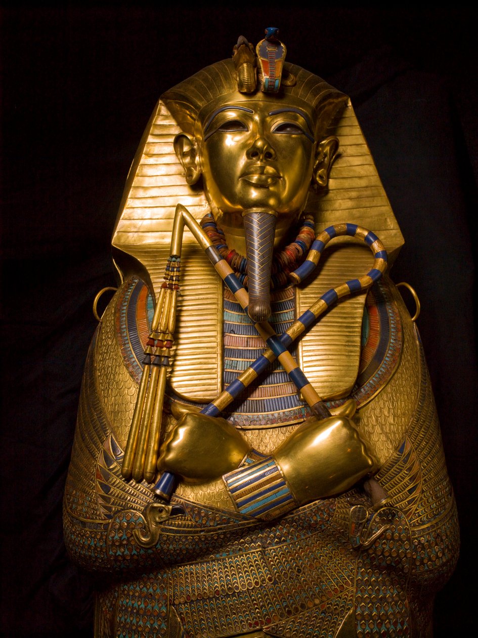 Kuningas Tutankhamonin sarkofagi, MM7864, Kuningas Tutankhamon, Egypti, Egyptin museo, Kulta, sarkofagi,..., 2009 (kuva) (kuva) tekijältä Kenneth Garrett