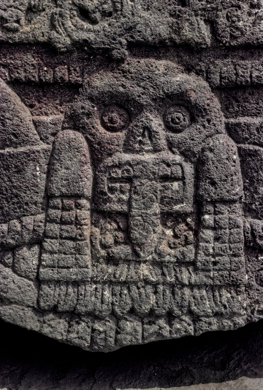 Kallon ja käärmeen veistos, Tenochtitlan, Templo Mayor, Atsteekit, Meksiko, Mexico City, Gr..., 2010 (kuva) (kuva) tekijältä Kenneth Garrett