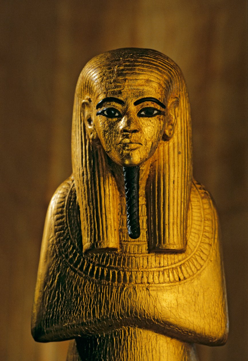 Duamutefin patsas; kultaa; puuta, KV 62. Duamutef oli muinaisessa egyptiläisessä uskonnossa..., 2009 (kuva) tekijältä Kenneth Garrett