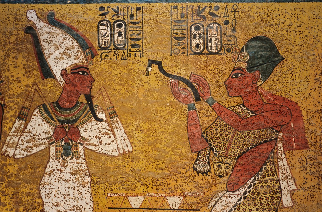 Hautaseinä; Pohjoinen; Aye; Suun avaaminen, KV 62, Tutankhamon ja kultakausi,... tekijältä Kenneth Garrett