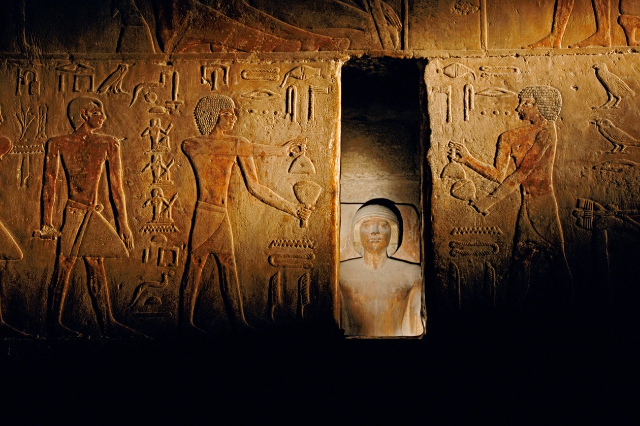 Ti:n hauta; Egypti; Arkeologia; Vanha valtakunta; Saqqara, Serdabin kammio tekijältä Kenneth Garrett