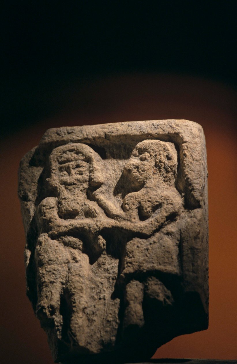 Urkesh, Hurrian valtakunta, Syyria, 2400 eKr., Giorgio Buccellati, Enkidu ja Gilgamesh kivitaulu..., 2004 (kuva) tekijältä Kenneth Garrett