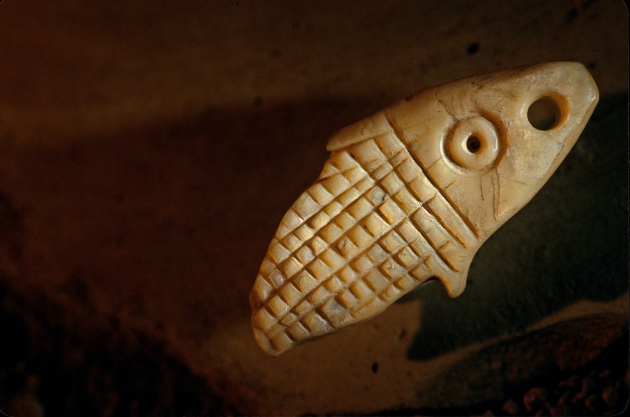 Urkesh, Hurrian valtakunta, Syyria, 2400 eKr., Giorgio Buccellati, helmiäiskala, 2004 (kuva). tekijältä Kenneth Garrett