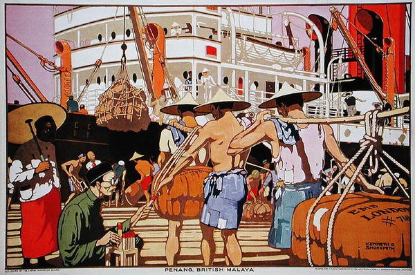 Penang, Brittiläinen Malaija (värilitro) tekijältä Kenneth Shoesmith