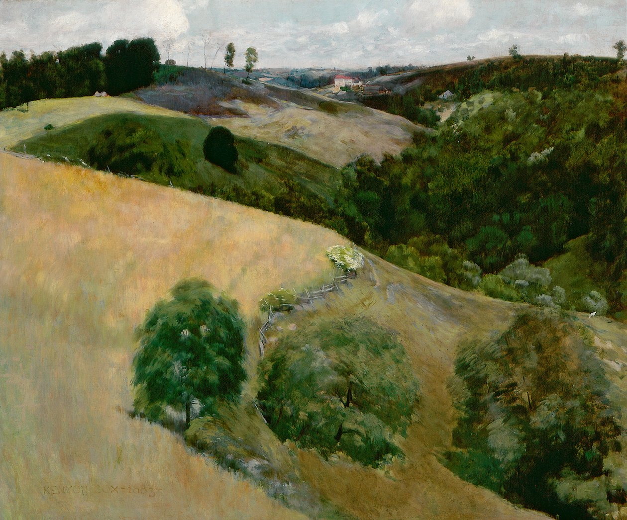Lentävät varjot, 1883 tekijältä Kenyon Cox