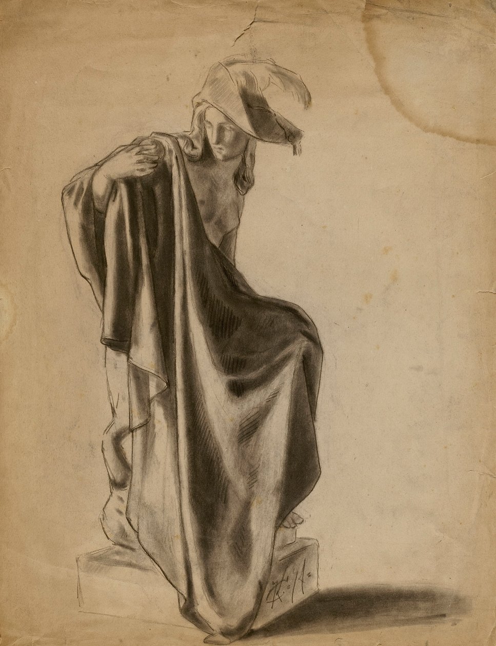 (Untitled) (Drapery Study) tekijältä Kenyon Cox