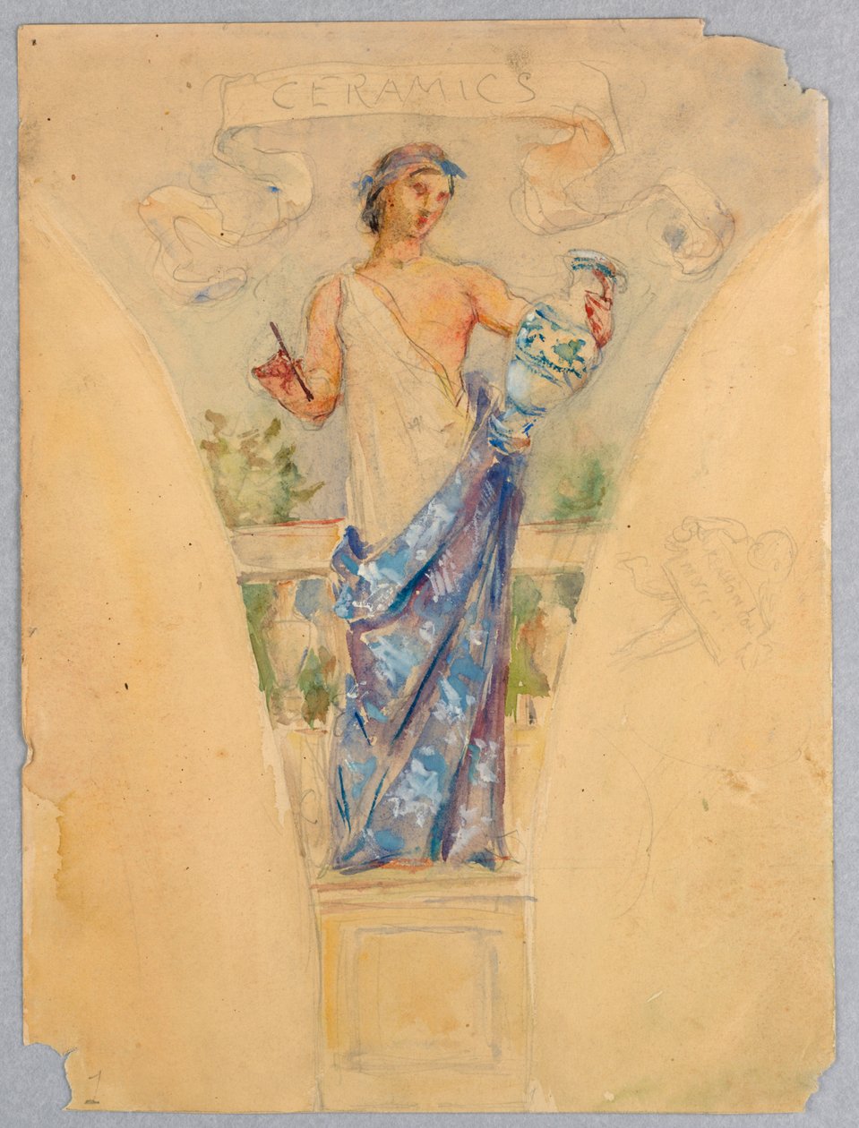 "Ceramics" personifikaatio, Valmistajan rakennuksen kupolitutkimus, World