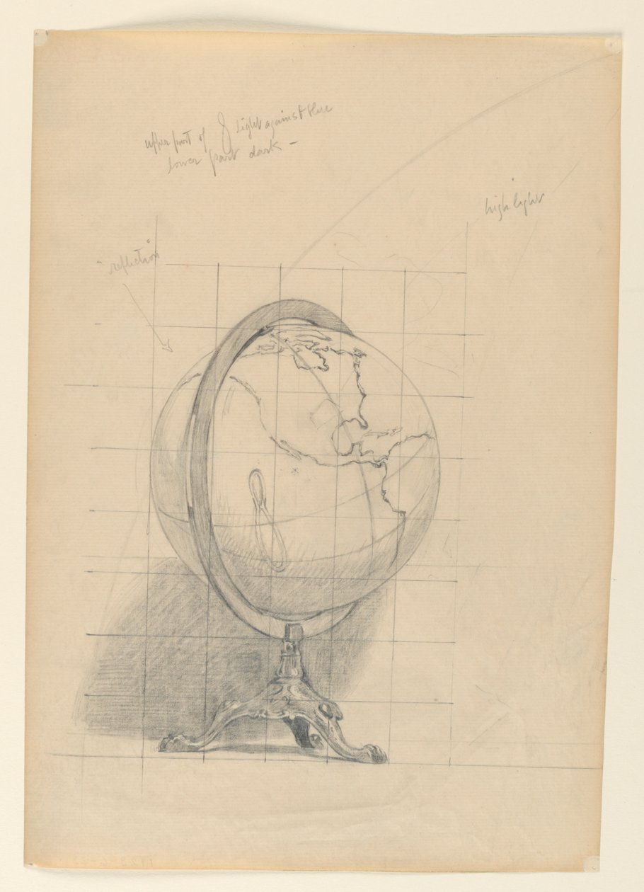 Tutkimus "Mathematics", "The Sciences", Library of Congress, Washington D.C. tekijältä Kenyon Cox