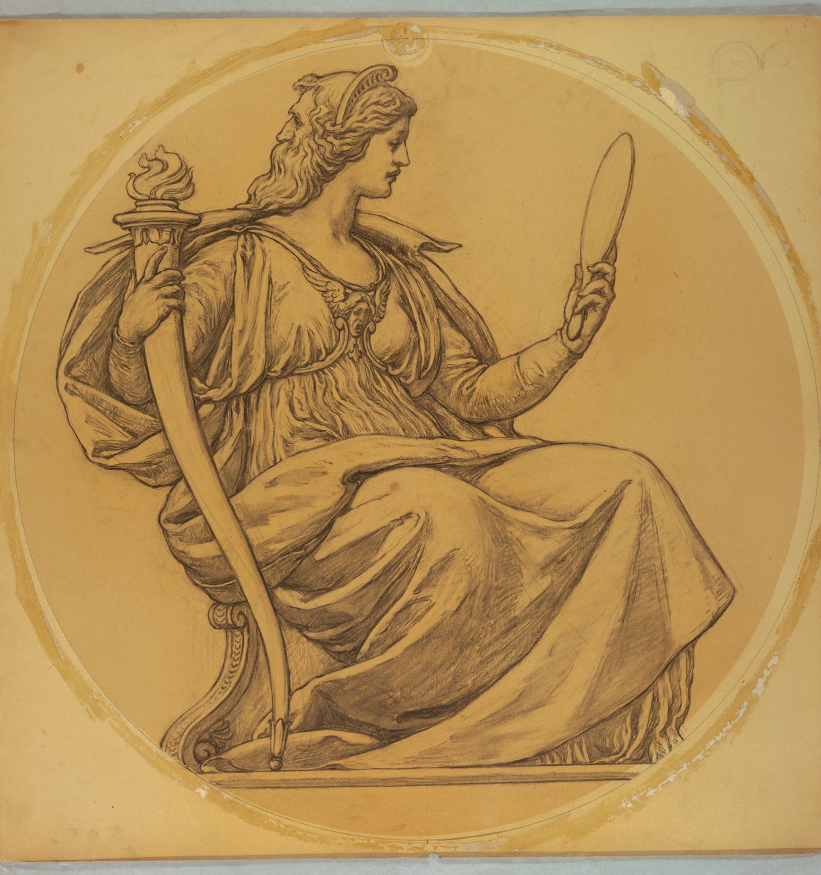 Tutkimus "Prudence", Lunette Hudson County Courthousessa, Jersey Cityssä, NJ tekijältä Kenyon Cox