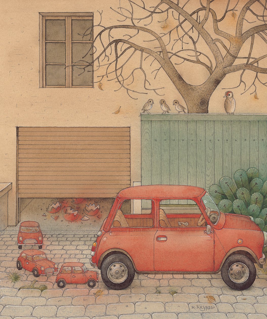 Auto, 2005 (wc paperilla) tekijältä Kestutis Kasparavicius