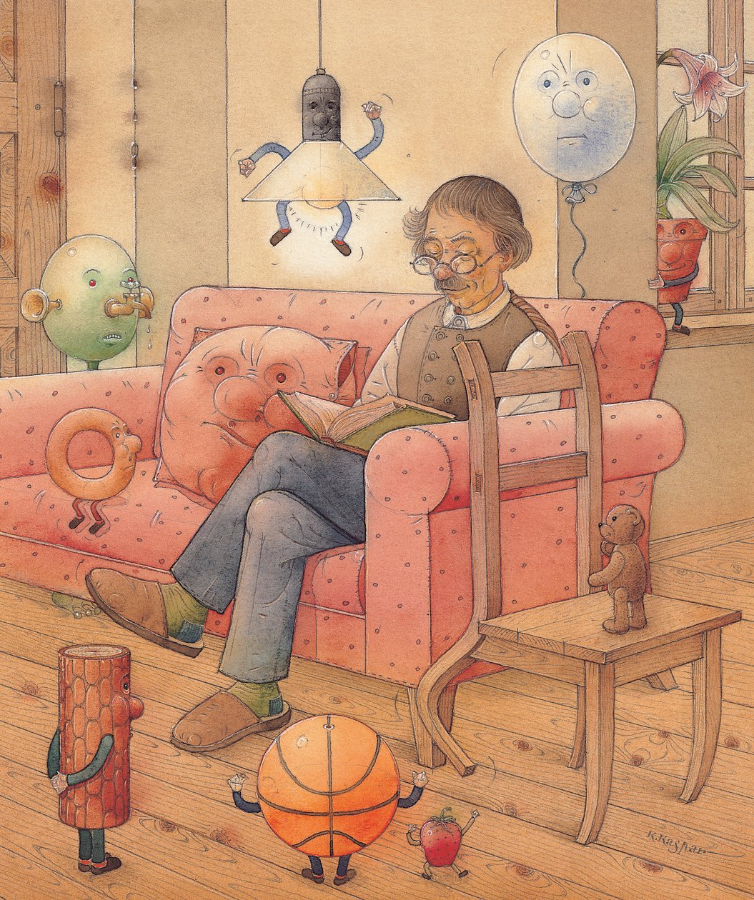 Yleisö, 2005 (wc paperilla) tekijältä Kestutis Kasparavicius