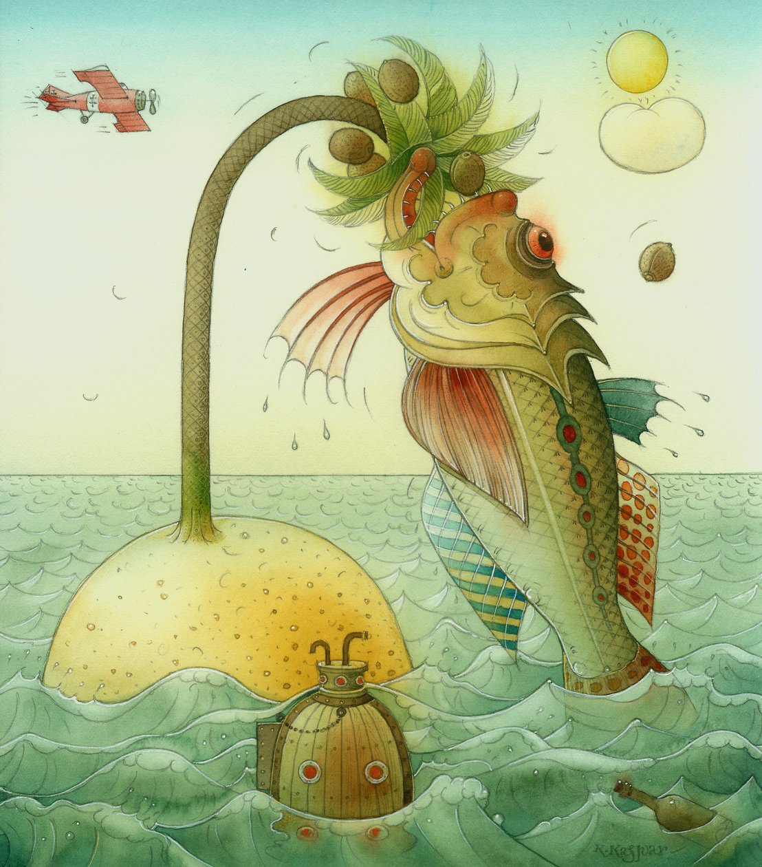 Kala, 2006 (wc paperilla) tekijältä Kestutis Kasparavicius