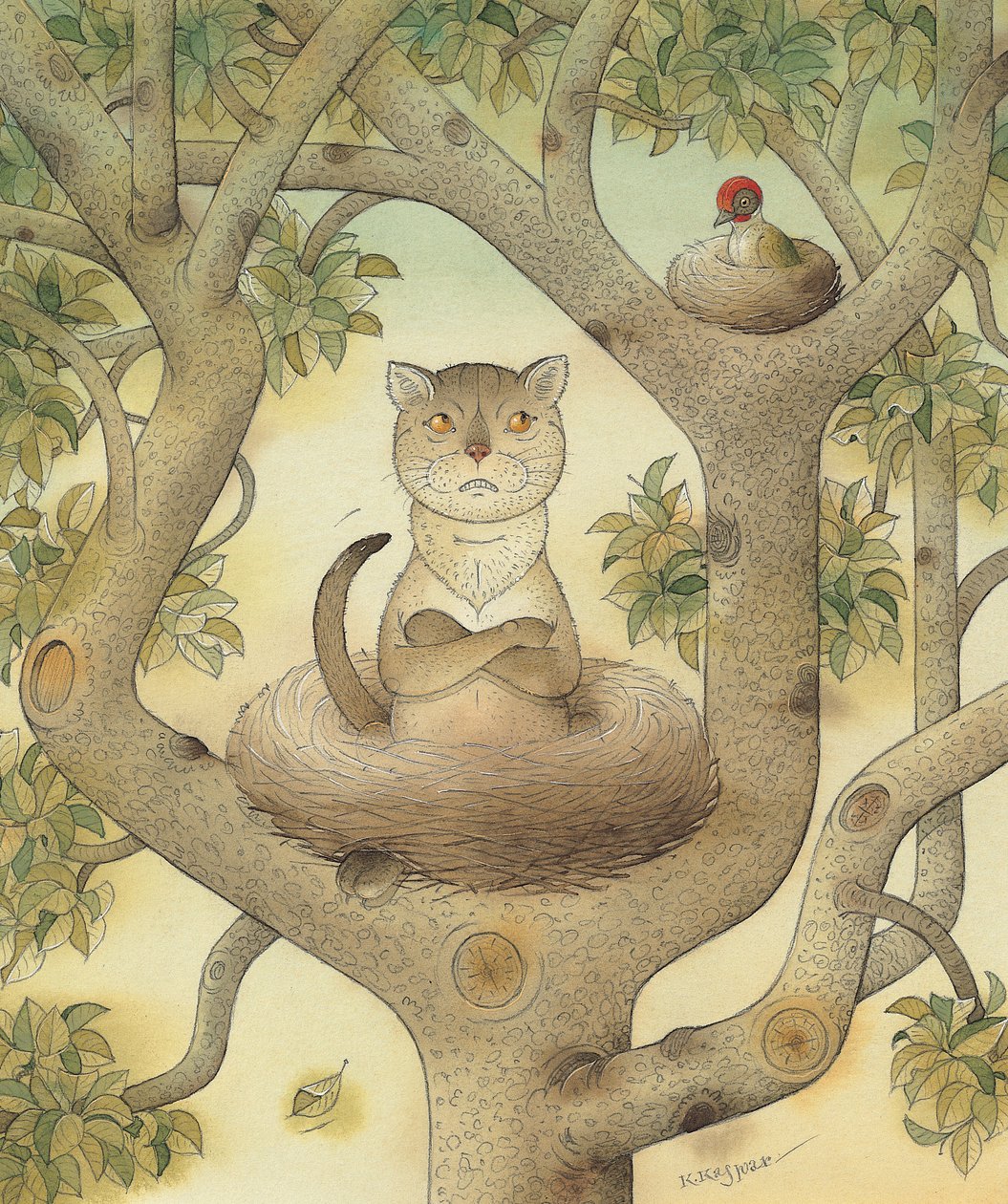 Flying Cat, 1005 (wc paperilla) tekijältä Kestutis Kasparavicius